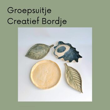 Groepsuitje Creatief Bordje
