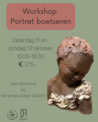Portret Boetseren met Joke Boersma